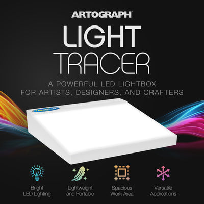 Artograph LED Lightbox, 12" x 10" Drawing Board w/Storage Tray (Open Box)
