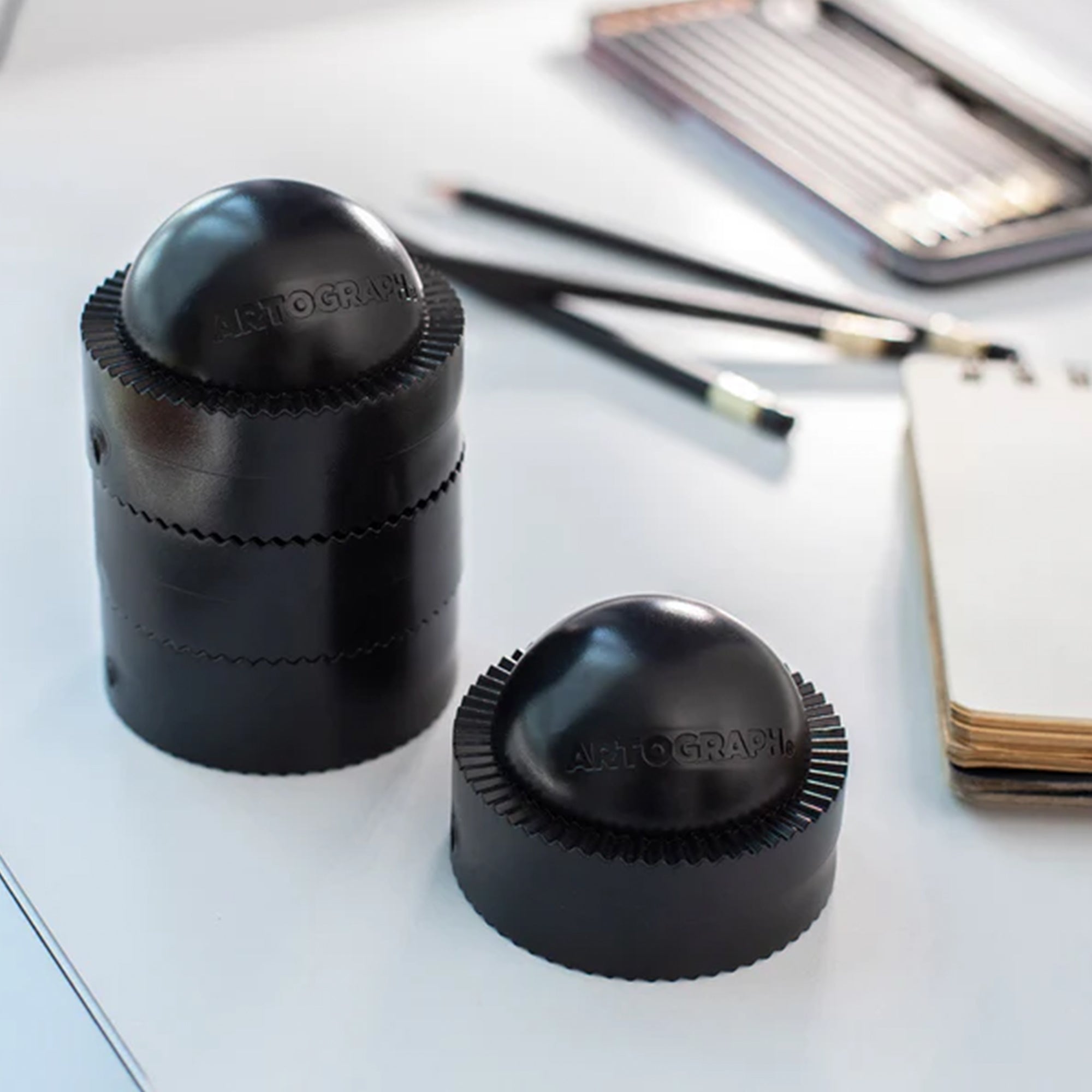 Artograph PadPucks, Stackable Stand for LightPad, Tablet, Drawing Board, 4 Pack
