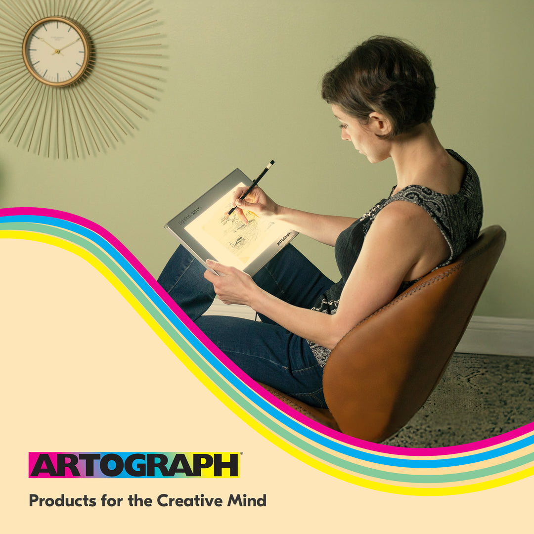 LightPad  9x6 Inch Thin Dimmable LED Light Box for Tracing and Drawing(Open Box)