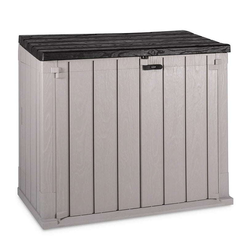 Toomax StoraWay Plus XL 44 Cu Ft Storage Shed, Taupe Grey/Anthracite (Damaged)