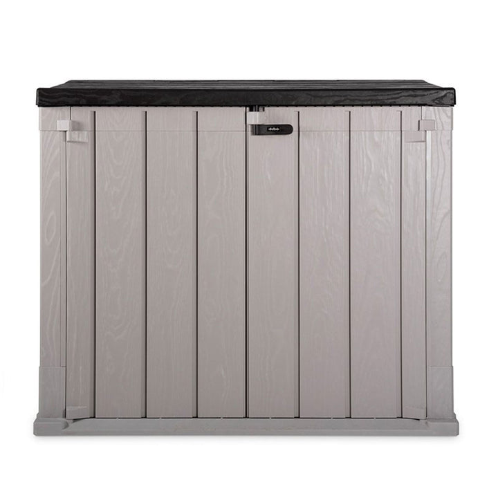 Toomax StoraWay Plus XL 44 Cu Ft Storage Shed, Taupe Grey/Anthracite (Open Box)