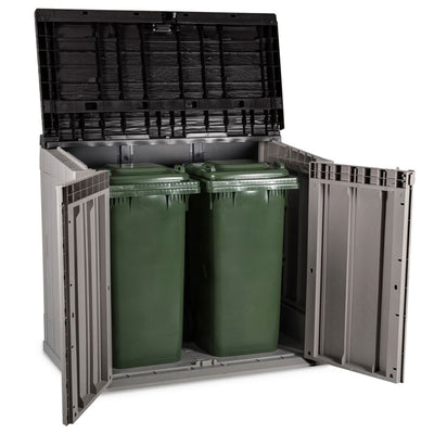 Toomax StoraWay Plus XL 44 Cu Ft Storage Shed, Taupe Grey/Anthracite (For Parts) - VMInnovations