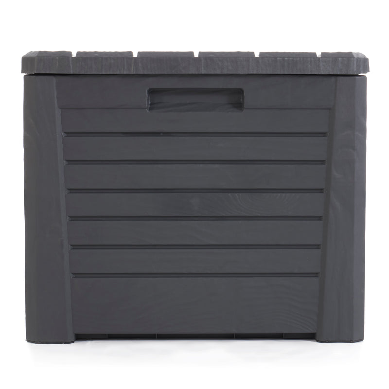 Toomax Florida Deck Patio Storage Box Bin Bench Waterproof, 145Gal (Anthracite)