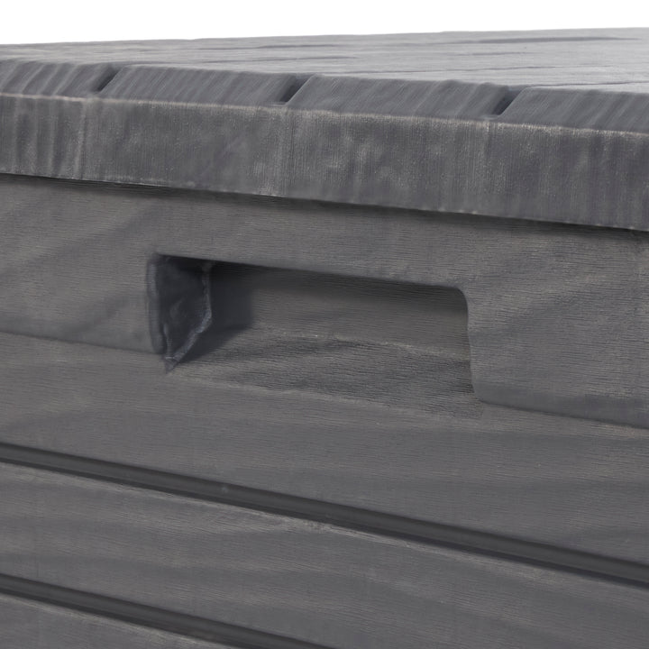 Toomax Florida Deck Patio Storage Box Bin Bench, 145Gal (Anthracite) (Open Box)