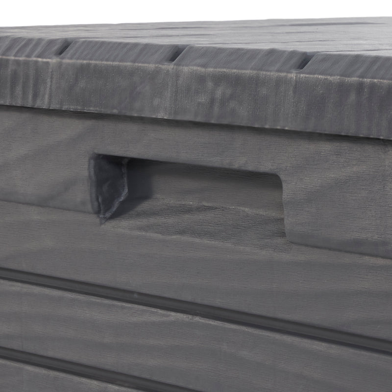 Toomax  Deck Patio Storage Box Bin Bench Waterproof, 145Gal (Anthracite) (Used)