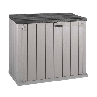 Toomax Stora Way Outdoor Storage Shed Cabinet, Taupe Grey/Anthracite (Open Box) - VMInnovations