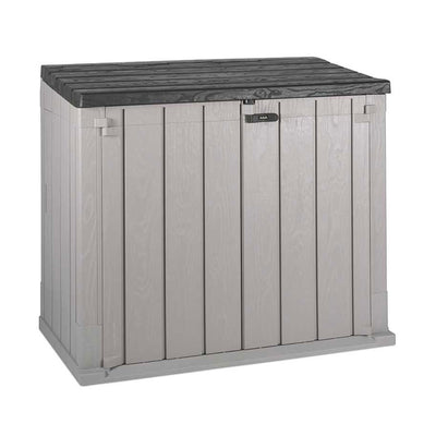Toomax Stora Way Outdoor Storage Shed Cabinet, Taupe Grey/Anthracite (Open Box)