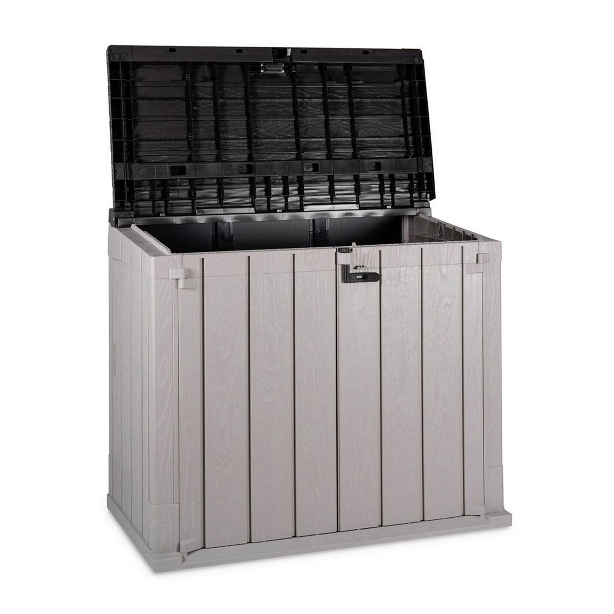 Toomax Stora Way Outdoor Storage Shed Cabinet, Taupe Grey/Anthracite (Open Box) - VMInnovations