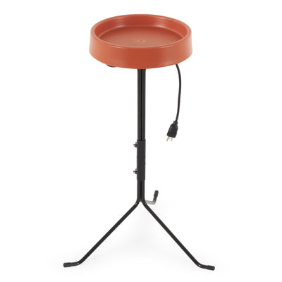 API Weather Resistant Heated Bird Bath with Round Basin and Metal Stand, 2 Pack - VMInnovations