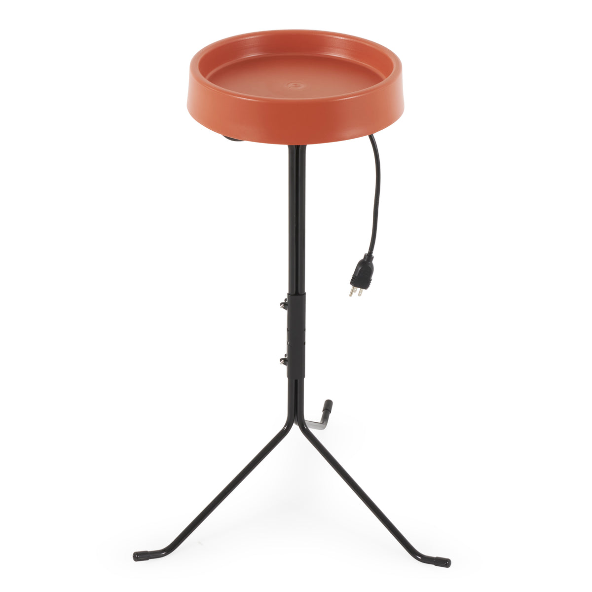 API Weather Resistant Heated Bird Bath with Round Basin and Metal Stand, 2 Pack