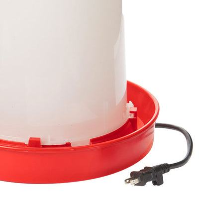 API 3 Gal Heated Poultry Chicken Waterer Drinking Water Tank Trough (Open Box)
