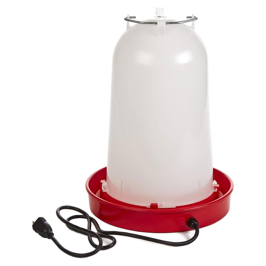 API 3 Gal Heated Poultry Chicken Waterer Drinking Water Tank Trough (Open Box)