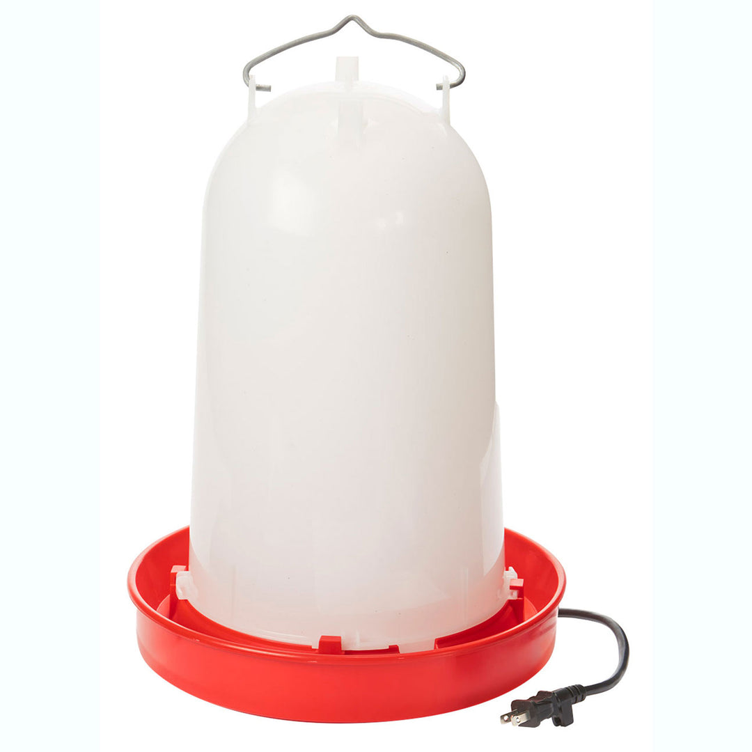 API 3 Gal Heated Poultry Chicken Waterer Drinking Water Tank Trough (Open Box)