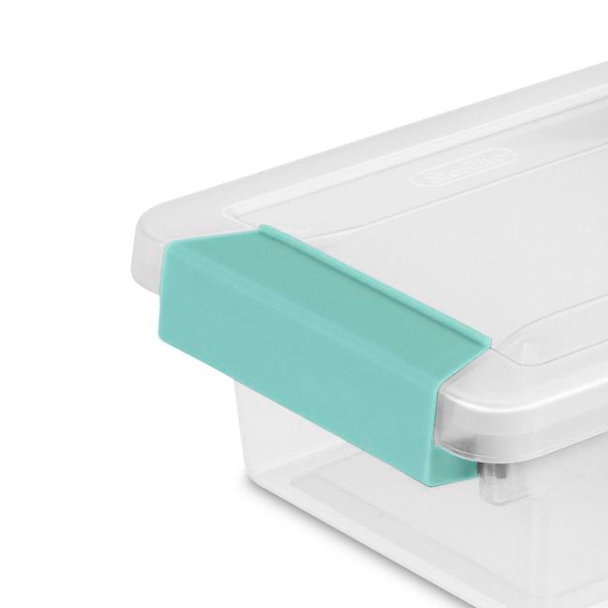 Sterilite Plastic Mini Clip Storage Box Container with Latching Lid, 30 Pack