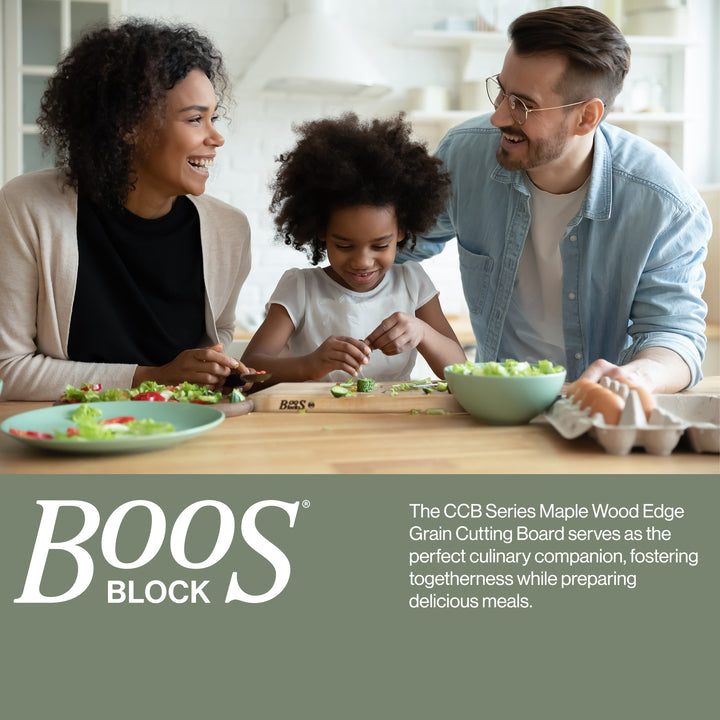 John Boos Maple Wood End Grain Round Board for Kitchen, 18" x 18" x 3"