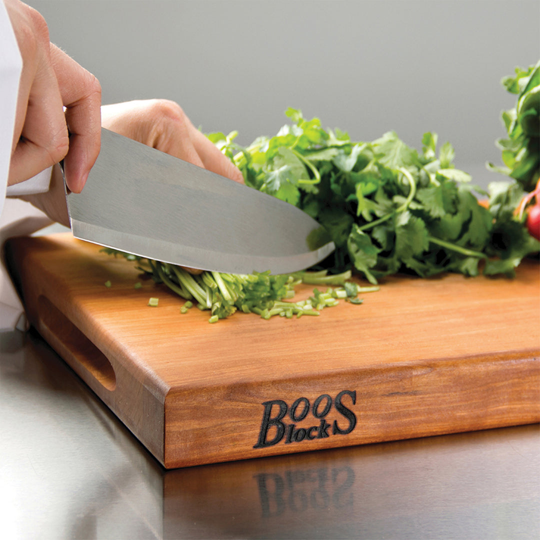 John Boos Reversible 20" Cutting Board Block With Handles, Cherry Wood(Open Box)