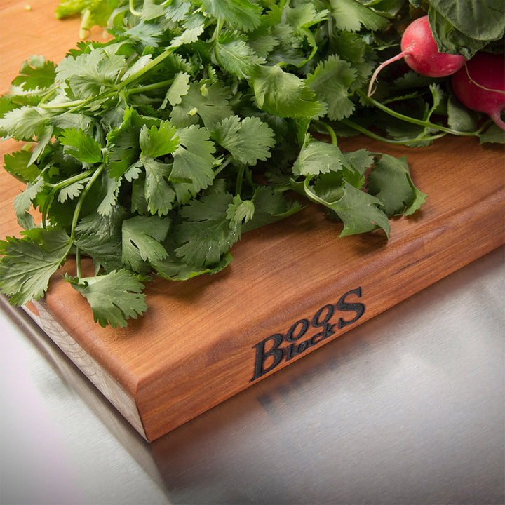 John Boos Reversible 20" Cutting Board Block With Handles, Cherry Wood(Open Box)