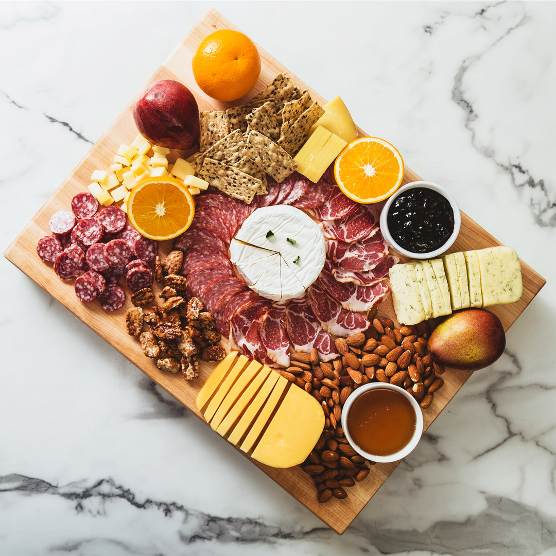 John Boos Maple Wood Edge Grain Cutting Board for Kitchen Prep, 30" x 23" x 2.25"