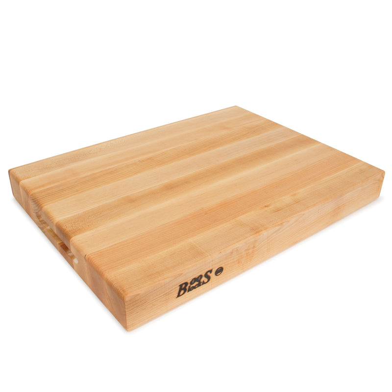 John Boos Reversible 20" Wide Flat Edge Grain Cutting Board, Maple Wood (Used)