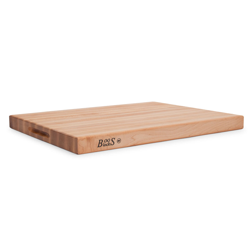 John Boos Maple Wood Reversible Edge Grain Kitchen Cutting Board, 24"x18"x1.75"