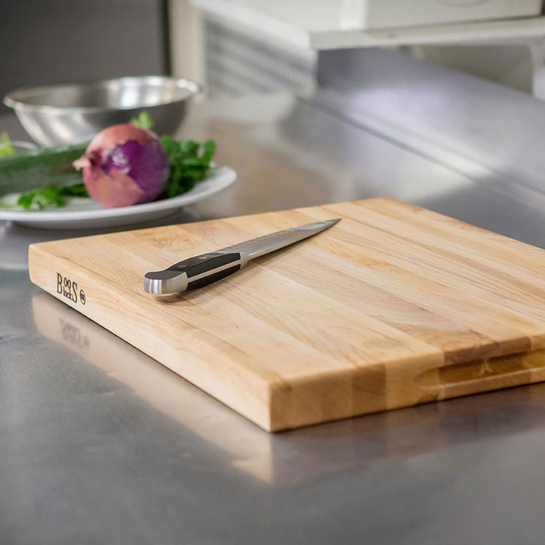 John Boos Platinum Series Reversible Wood Cutting Board, 24"x18"x1 3/4", Maple