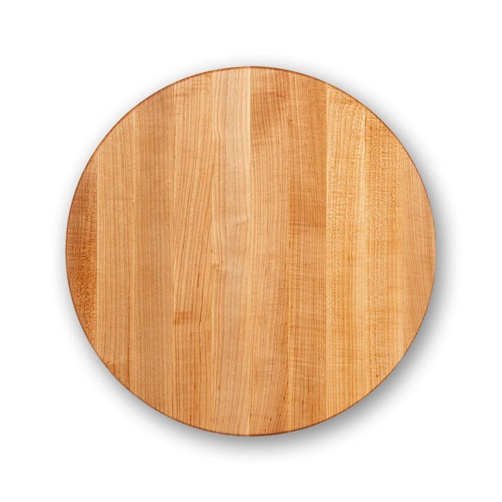 John Boos Maple Wood End Grain Round Cutting Board for Kitchen, 18" x 18" x 1.5" - VMInnovations