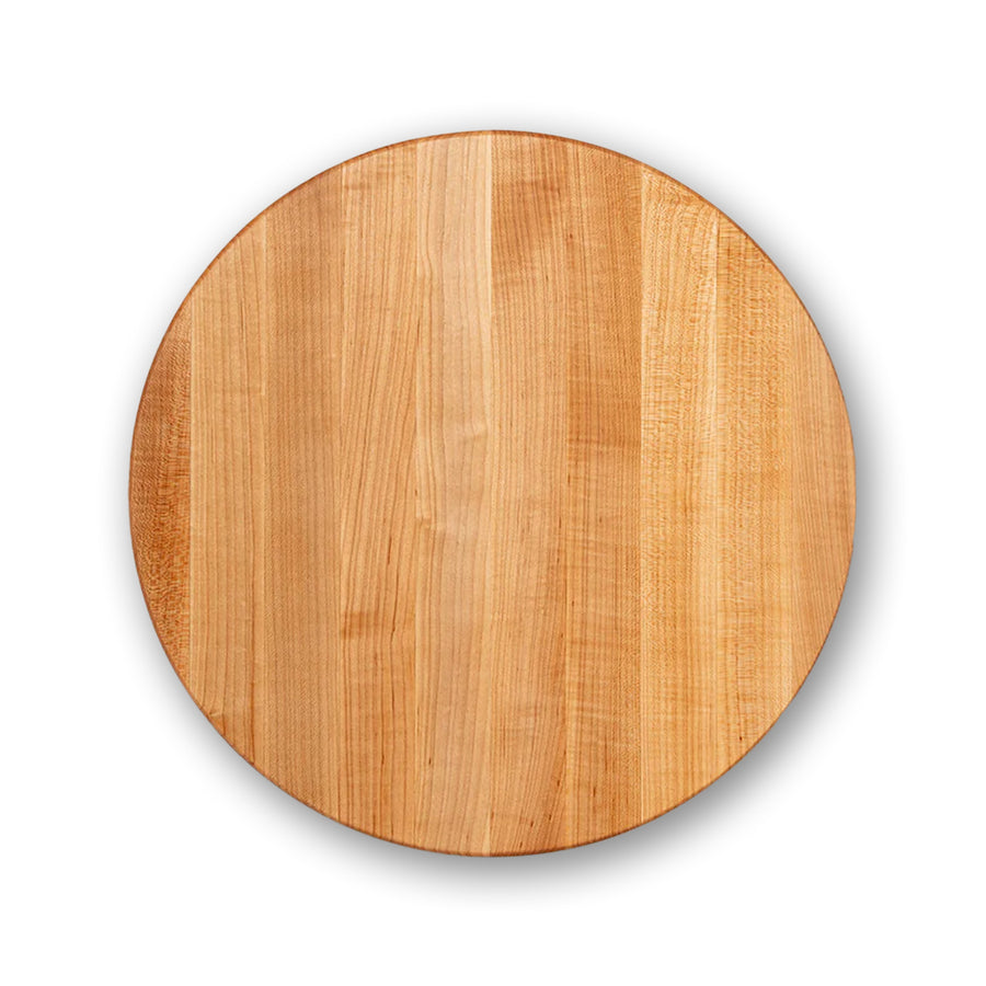 John Boos Maple Wood End Grain Round Cutting Board for Kitchen, 18" x 18" x 1.5" - VMInnovations