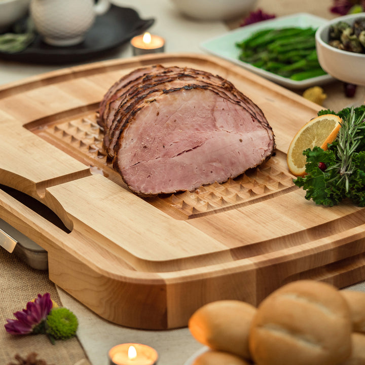 John Boos Block Reversible Wood Carving Board with Juice Groove & Tray, Maple - VMInnovations