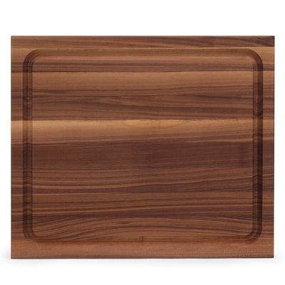 John Boos BBQ Collection Reversible Wood Cutting Board with Juice Groove, Walnut