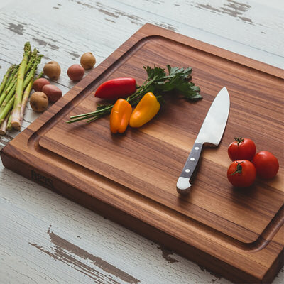 John Boos Reversible 21" Carving Cutting Board w/Juice Groove, Walnut (Open Box)