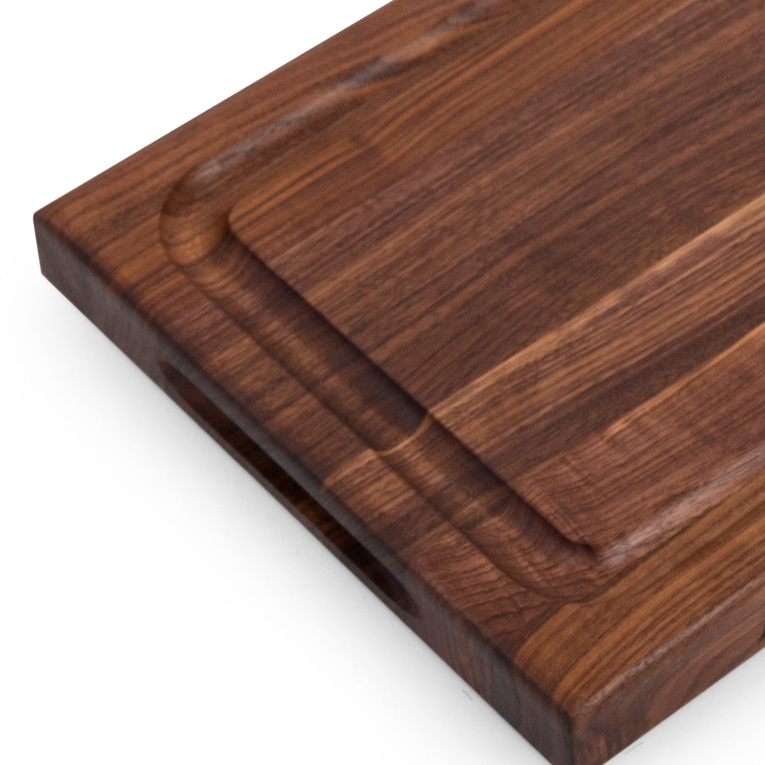 John Boos BBQ Collection Reversible Wood Cutting Board w/Juice Groove, Walnut