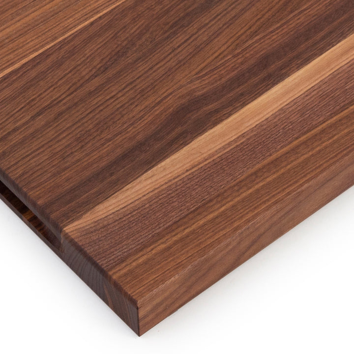 John Boos BBQ Collection Reversible Wood Cutting Board w/Juice Groove, Walnut