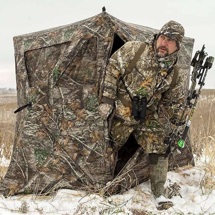 Plano Ameristep Care Taker 2 Person Kick Out Hunting Blind, Camouflage(Used)