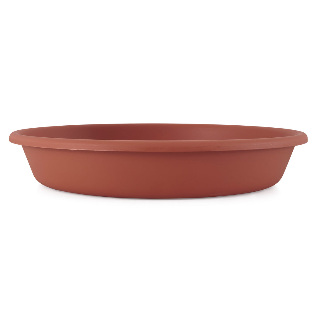 The HC Companies 21 Inch Planter Saucer for Classic Pot Containers, Clay Color