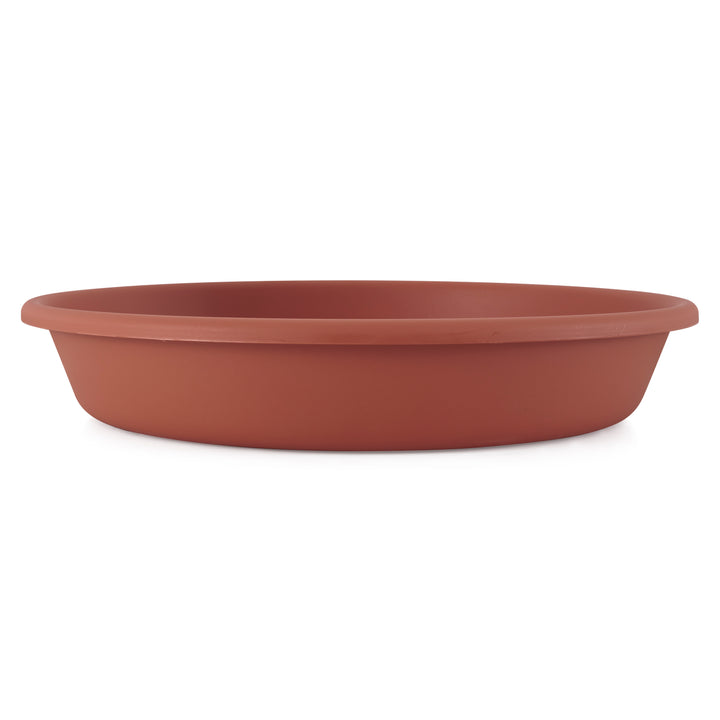 The HC Companies 21 Inch Planter Saucer for Classic Pot Containers, Clay Color