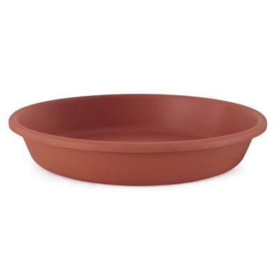 The HC Companies 21 Inch Planter Saucer for Classic Pot Containers, Clay Color - VMInnovations