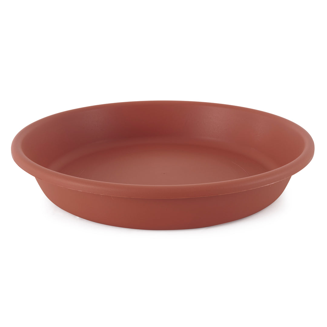 The HC Companies 21 Inch Planter Saucer for Classic Pot Containers, Clay Color