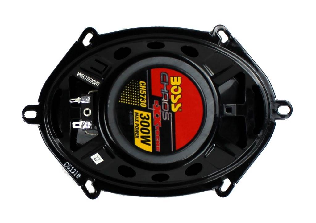 BOSS Audio Chaos 5x7" 300W 3-Way Car Coaxial Audio Stereo Speakers Red (4 Pair)