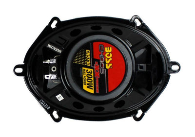 BOSS Audio Chaos 5x7" 300W 3-Way Car Coaxial Audio Stereo Speakers Red (4 Pair)