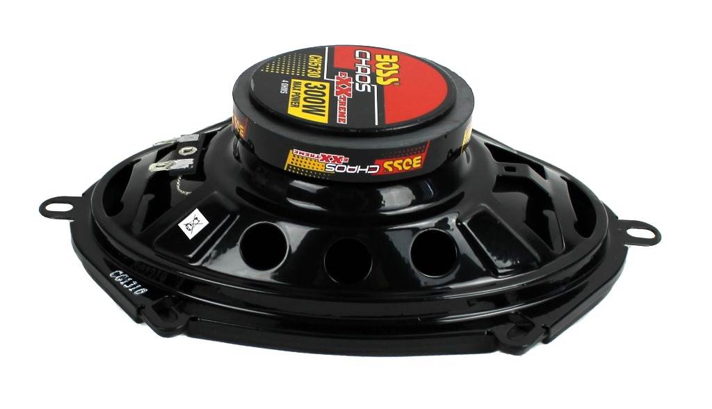 BOSS Audio Chaos 5x7" 300W 3-Way Car Coaxial Audio Stereo Speakers Red (4 Pair)