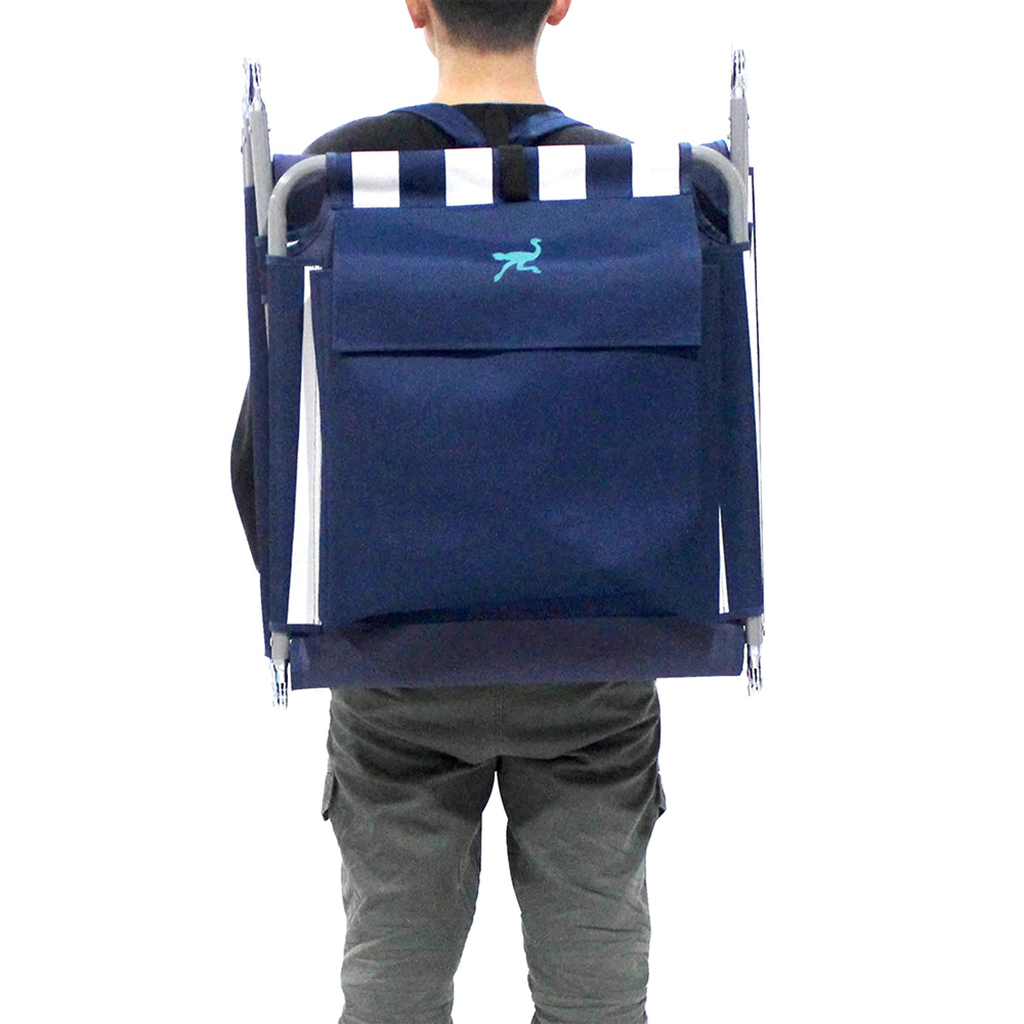 Ostrich Backpack Chaise Lounge, Beach Camping Chair with Storage Bag (Used) - VMInnovations