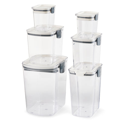 Progressive International Prepworks 6 Piece Food Storage Set, White (Used)