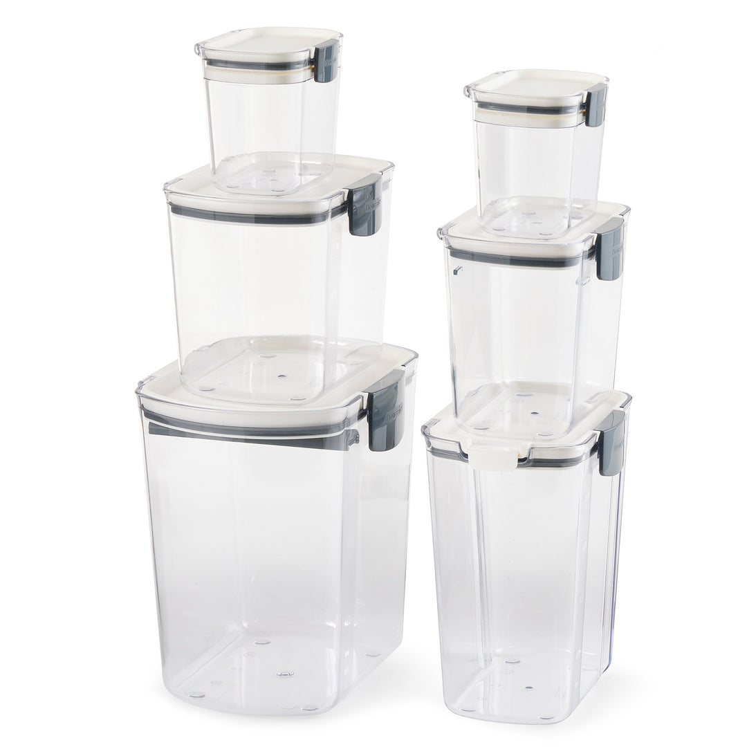 Progressive International Prepworks 6 Piece Food Storage Set, White (Used)