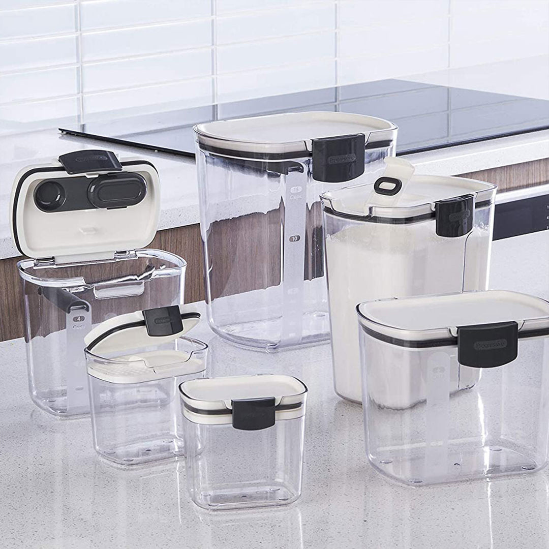 Progressive International Prepworks 6 Piece Food Storage Set, White (Used)