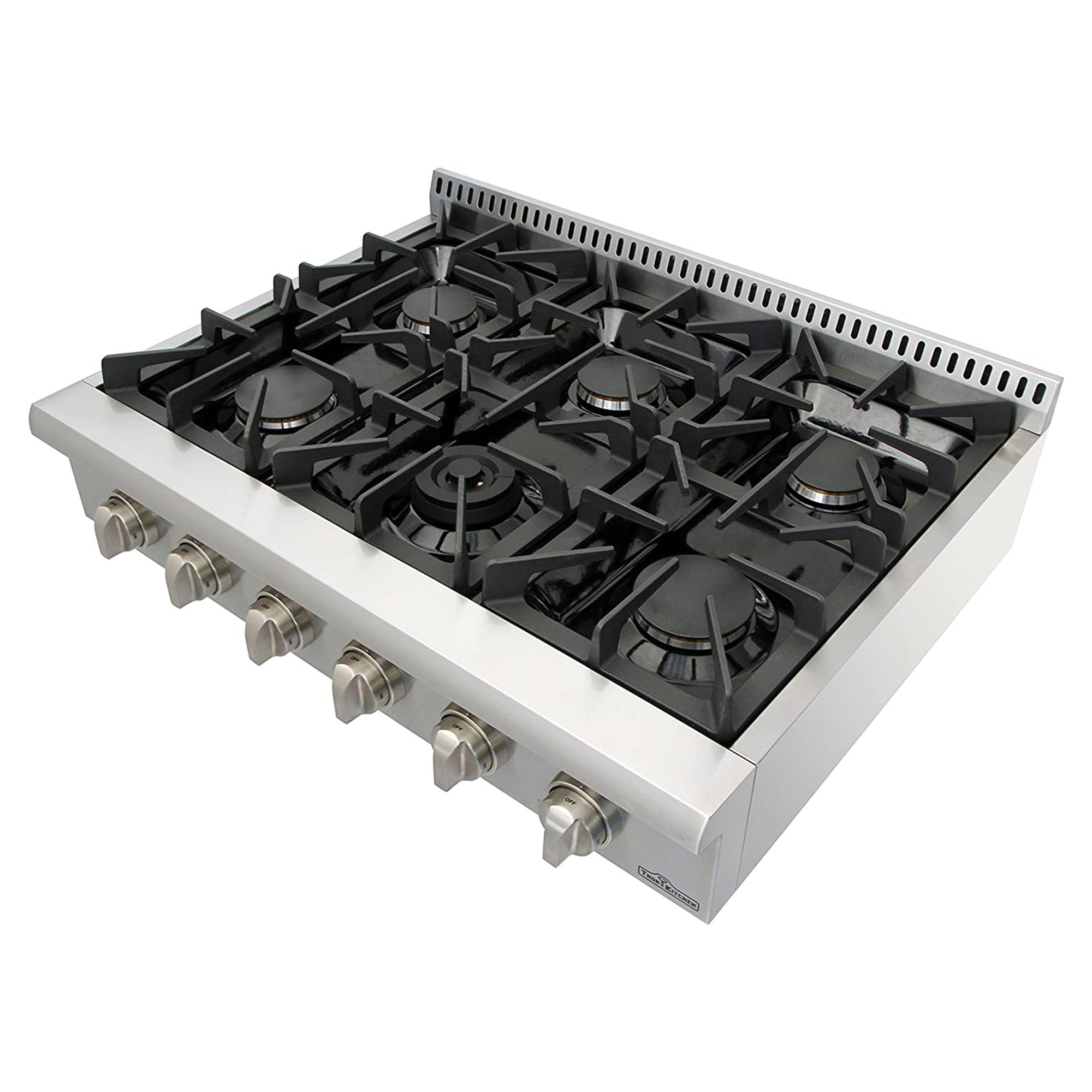 Thor Kitchen HRT3618U Professional 36 Inch 6 Burner Gas Rangetop Kitchen Stove