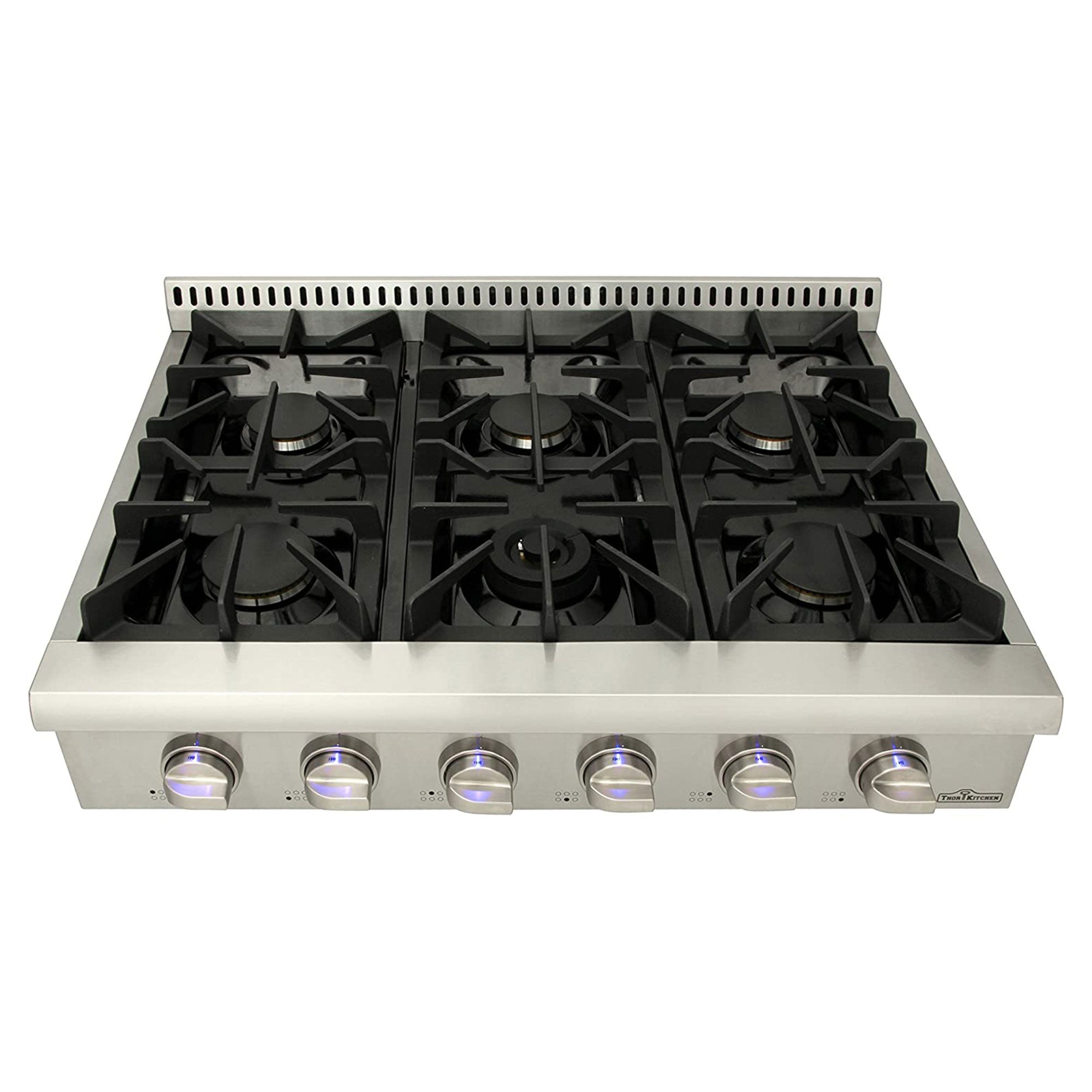 Thor Kitchen HRT3618U Professional 36 Inch 6 Burner Gas Rangetop Kitchen Stove