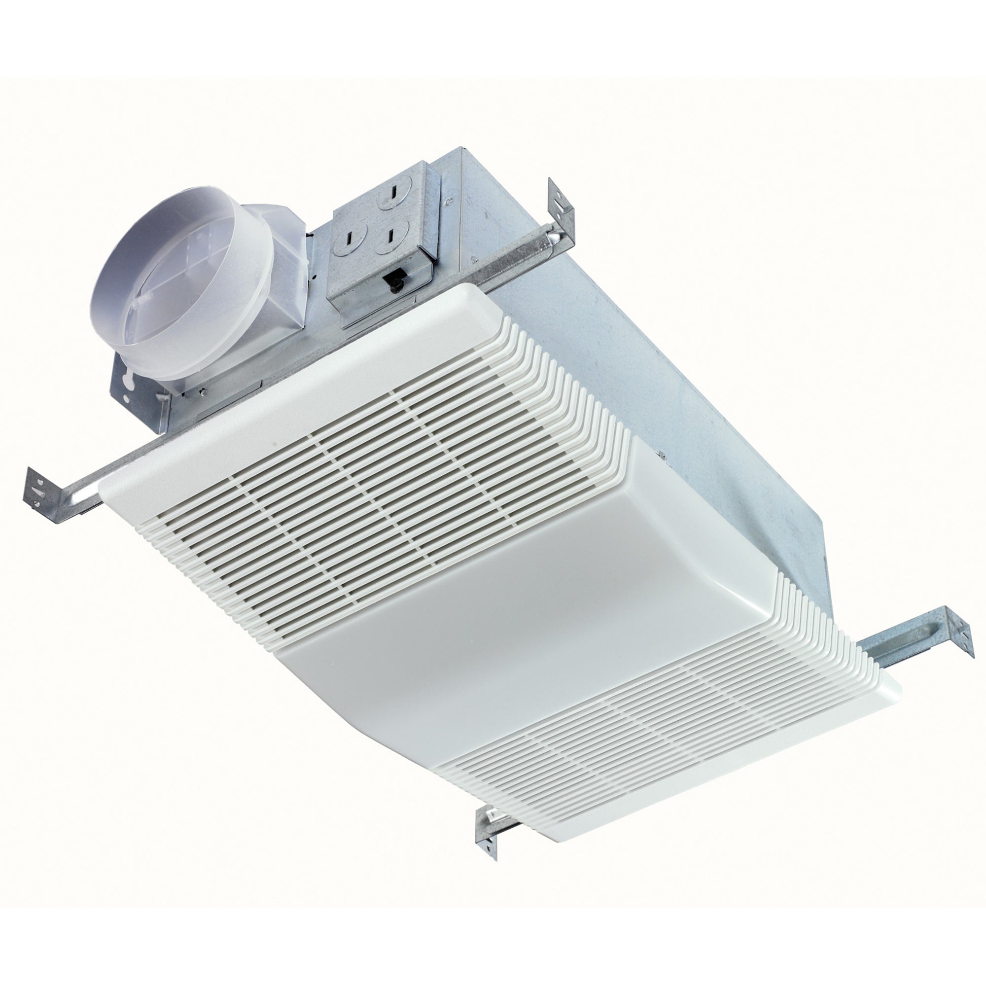 Broan-NuTone Bathroom Ventilation Fan w/ Light White Polymeric Lens and Grille
