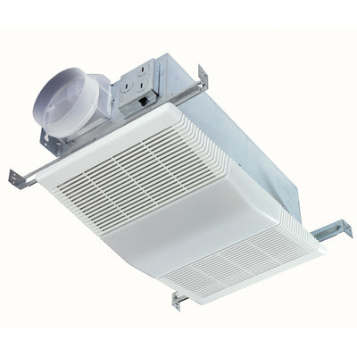 Broan-NuTone Bathroom Ventilation Fan w/ Light White Polymeric Lens and Grille