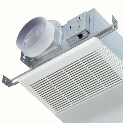 Broan-NuTone Bathroom Ventilation Fan w/ Light White Polymeric Lens and Grille
