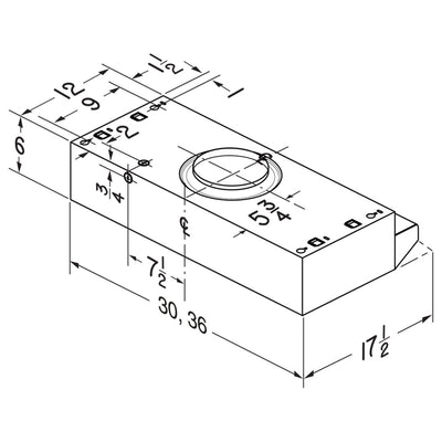 42" Under-Cabinet 2 Speed Exhaust Fan and Light, Stainless Steel (Open Box)